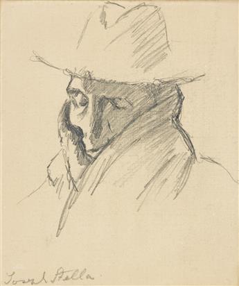 JOSEPH STELLA (1877-1946) Two portrait drawings.